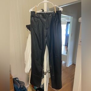 Zara faux leather pants